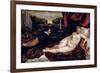 Venus and the Organist, c.1540-50-Titian (Tiziano Vecelli)-Framed Giclee Print