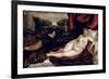 Venus and the Organist, c.1540-50-Titian (Tiziano Vecelli)-Framed Giclee Print