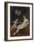 Venus and Two Cupids, C.1528 (Oil on Panel)-Jan van Scorel-Framed Giclee Print