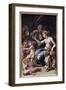 Venus and Vulcan (Oil on Canvas)-Giulio Romano-Framed Giclee Print