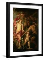 Venus Asking Vulcan For the Armour of Aeneas-Sir Anthony Van Dyck-Framed Giclee Print