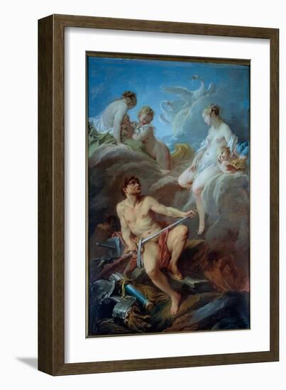 Venus Asking Vulcan for Weapons for Enee Painting by Francois Boucher (1703-1770) 1732 Sun. 2,52X1,-Francois Boucher-Framed Giclee Print