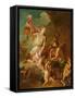 Venus Asks Vulcan Weapons for Aeneas (Oil on Canvas)-Charles de Lafosse-Framed Stretched Canvas