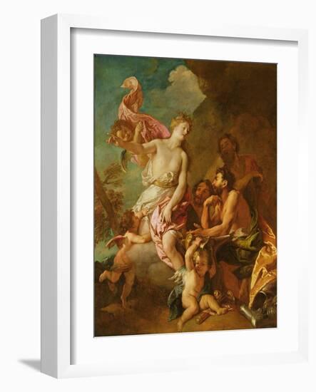 Venus Asks Vulcan Weapons for Aeneas (Oil on Canvas)-Charles de Lafosse-Framed Giclee Print