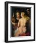 Venus Before a Mirror, 1614-15-Peter Paul Rubens-Framed Giclee Print