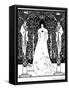 Venus Between Terminal Gods-Aubrey Beardsley-Framed Stretched Canvas