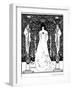 Venus Between Terminal Gods-Aubrey Beardsley-Framed Photographic Print