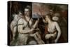 Venus Blindfolding Cupid-Titian (Tiziano Vecelli)-Stretched Canvas