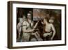 Venus Blindfolding Cupid-Titian (Tiziano Vecelli)-Framed Giclee Print