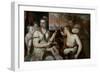 Venus Blindfolding Cupid-Titian (Tiziano Vecelli)-Framed Giclee Print