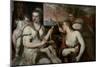 Venus Blindfolding Cupid-Titian (Tiziano Vecelli)-Mounted Giclee Print