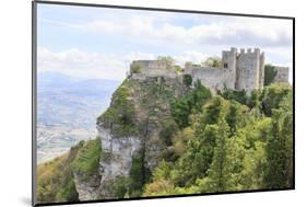 Venus Castle. Norman Structure from 12th Century. Erice. Sicily. Italy-Tom Norring-Mounted Photographic Print
