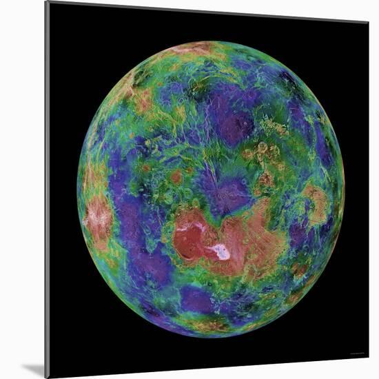 Venus Centered on the North Pole-Stocktrek Images-Mounted Photographic Print