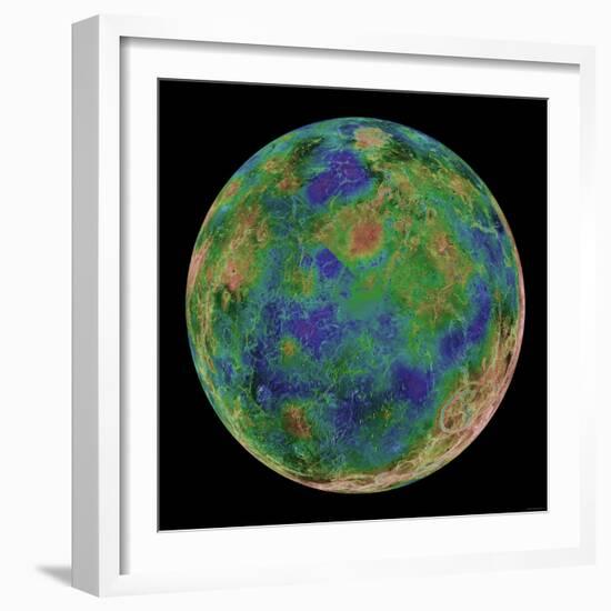 Venus Centered on the South Pole-Stocktrek Images-Framed Photographic Print