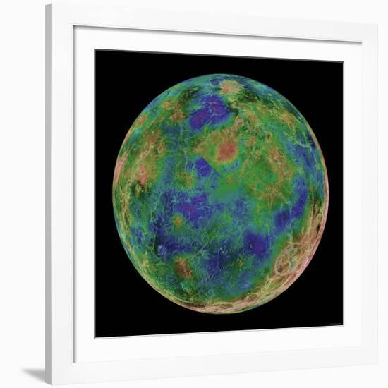 Venus Centered on the South Pole-Stocktrek Images-Framed Photographic Print