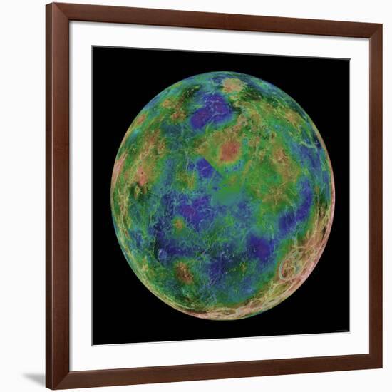 Venus Centered on the South Pole-Stocktrek Images-Framed Photographic Print