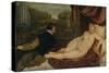 'Venus Con El Musico', (Venus and music), 1550, (c1934)-Titian-Stretched Canvas