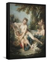 Venus Consoling Cupid-Francois Boucher-Framed Stretched Canvas