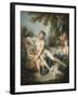 Venus Consoling Cupid-Francois Boucher-Framed Art Print