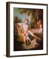 Venus Consoling Love-Francois Boucher-Framed Art Print