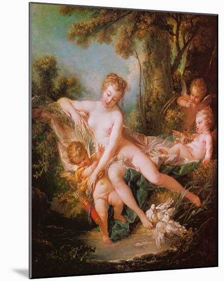 Venus Consoling Love-Francois Boucher-Mounted Art Print