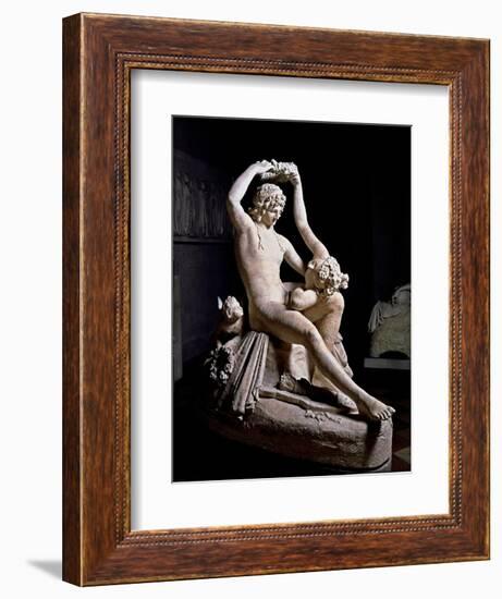 Venus Crowning Adonis-Antonio Canova-Framed Art Print