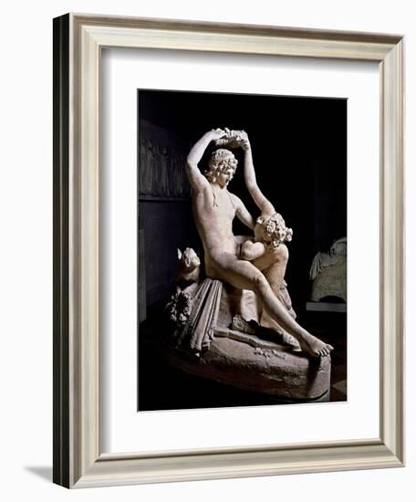 Venus Crowning Adonis-Antonio Canova-Framed Art Print