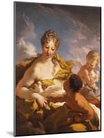 Venus, Cupid and a Faun-Giovanni Antonio Pellegrini-Mounted Giclee Print