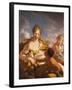 Venus, Cupid and a Faun-Giovanni Antonio Pellegrini-Framed Giclee Print