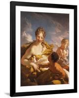 Venus, Cupid and a Faun-Giovanni Antonio Pellegrini-Framed Giclee Print