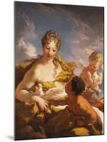 Venus, Cupid and a Faun-Giovanni Antonio Pellegrini-Mounted Giclee Print