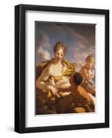 Venus, Cupid and a Faun-Giovanni Antonio Pellegrini-Framed Giclee Print