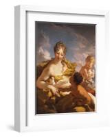 Venus, Cupid and a Faun-Giovanni Antonio Pellegrini-Framed Giclee Print