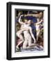 Venus, Cupid, Folly and Time (Allegory of the Triumph of Venus) by Agnolo Bronzino-null-Framed Giclee Print