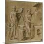 Vénus et l'Amour dans la forge de Vulcain-Giovanni Francesco Penni-Mounted Giclee Print