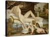 Vénus et l'amour-Lambert Sustris-Stretched Canvas