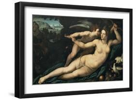 Vénus et l'Amour-Alessandro Allori-Framed Giclee Print