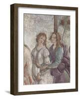 Vénus et les Grâces offrant des présents à une jeune fille-Sandro Botticelli-Framed Giclee Print