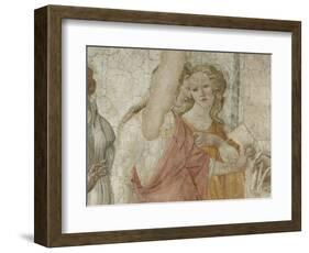 Vénus et les Grâces offrant des présents à une jeune fille-Sandro Botticelli-Framed Giclee Print