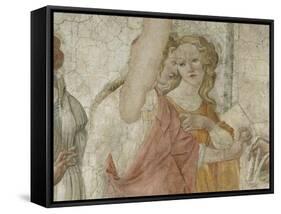 Vénus et les Grâces offrant des présents à une jeune fille-Sandro Botticelli-Framed Stretched Canvas