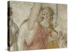 Vénus et les Grâces offrant des présents à une jeune fille-Sandro Botticelli-Stretched Canvas