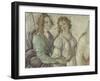 Vénus et les Grâces offrant des présents à une jeune fille-Sandro Botticelli-Framed Giclee Print