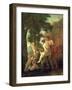 Venus, Faun and Putti, Early 1630s-Nicolas Poussin-Framed Giclee Print