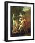 Venus, Faun and Putti, Early 1630s-Nicolas Poussin-Framed Giclee Print