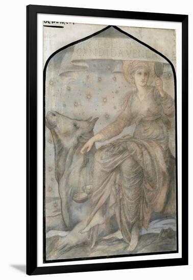 Venus, from 'The Planets', a Series of Window Designs-Edward Burne-Jones-Framed Giclee Print