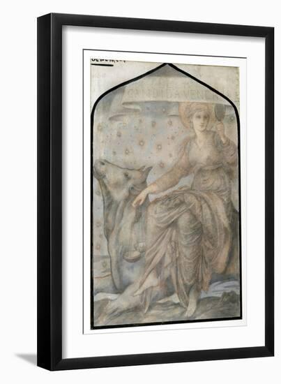 Venus, from 'The Planets', a Series of Window Designs-Edward Burne-Jones-Framed Giclee Print