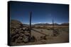 Venus Glows in the Night Sky Above a Farm Near Sajama National Park-Alex Saberi-Stretched Canvas