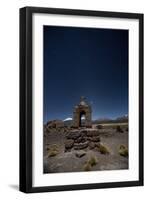 Venus Glows in the Sky at Dusk Above a Grave Marker in Sajama National Park-Alex Saberi-Framed Premium Photographic Print