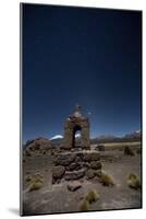 Venus Glows in the Sky at Dusk Above a Grave Marker in Sajama National Park-Alex Saberi-Mounted Photographic Print