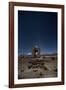 Venus Glows in the Sky at Dusk Above a Grave Marker in Sajama National Park-Alex Saberi-Framed Photographic Print